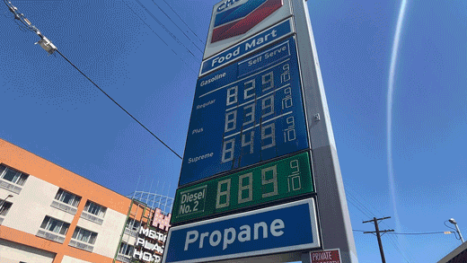 ‘I just pray to God’: Los Angeles drivers hit with $100 fill-ups as gas nears $9